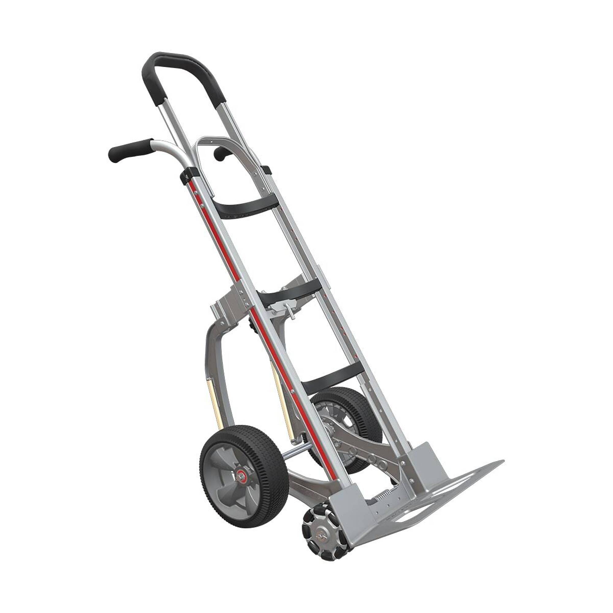 Magliner Double Grip Handle Self-Stabilizing Hand Truck — Stair Climbers, Triple Row Rollers, Assembled, Model# HRA516UAE3BG7-----5